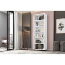 Ver imagem 5 de Kit 3 Estantes para Livros 5 Prateleiras 188CMX60,5cm Office Branco/Tx