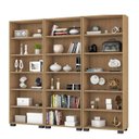 Ver imagem 2 de Kit 3 Estantes para Livros 5 Prateleiras 188cmx181,5cm Office