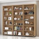 Ver imagem 1 de Kit 3 Estantes para Livros 5 Prateleiras 188cmx181,5cm Office