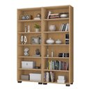 Ver imagem 2 de Kit 2 Estantes para Livros 5 Prateleiras 188CMX121M Office Marrom/Freijó