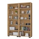 Ver imagem 2 de Kit 2 Estantes para Livros 5 Prateleiras 188cmx121m Office