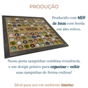 Ver imagem 3 de Porta Tampa de Garrafa de Cerveja Quadro Decorativo Mdf
