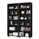 Ver imagem 2 de Kit 2 Estantes para Livros 5 Prateleiras 188CMX60,5cm Office Preto/Tx