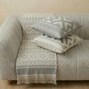 Ver imagem 1 de Kit Manta e Almofadas Decorativas para Sofá Imperial Azul Nevoa - Nexta Casa