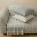 Ver imagem 2 de Kit Manta e Almofadas Decorativas para Sofá Imperial Azul Nevoa - Nexta Casa
