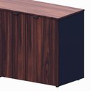Ver imagem 6 de Armário Baixo Escritório 4 Portas C/ Chave 160 Cm F5 Office Cor:louro Preto com Preto