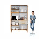 Ver mais imagens de Kit Armário Multiuso Toronto + Armário de Cozinha Viena 100% MDF Yescasa