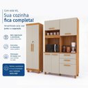 Ver imagem 5 de Kit Armário Multiuso Toronto + Armário de Cozinha Viena 100% MDF Yescasa