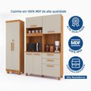 Ver imagem 6 de Kit Armário Multiuso Toronto + Armário de Cozinha Viena 100% MDF Yescasa