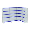 Ver imagem 1 de Gondola Parede 196 Amapa Flex Kit 3 Metros 1 Canto Branco PE - Amapá - 2251