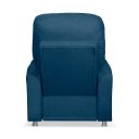 Ver imagem 2 de Poltrona Papai Confortável Suede Azul Marinho Sistema Reclinável e Inclinável Mecanismo Manual