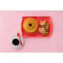 Ver imagem 2 de Bandeja Square Retangular 23x35 Rosé em Polipropileno Linha Tendência Vem