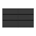 Ver imagem 6 de Cômoda com 6 Gavetas 120cm Multimóveis Mp4396 Preto