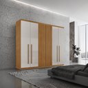 Ver imagem 1 de Guarda-roupa 6 Portas e 4 Gavetas 100% Mdf Premier