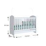 Berço Infantil Bala de Menta 3 em 1 Rústico/Branco - Henn - 4
