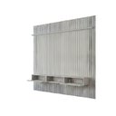Ver imagem 7 de Painel Ripado para TV até 75 Polegadas com LED MDF 250cmx240cm Trento Cinza Bali