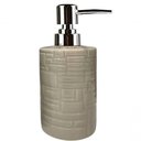 Ver imagem 1 de Porta Saboneteira Liquida Modelagem de Cerâmica Lavabo Bege