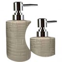 Ver imagem 3 de Porta Saboneteira Liquida Modelagem de Cerâmica Lavabo Bege