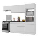 Ver imagem 1 de Armário de Cozinha Compacta 4 Peças com Rodapé Mp2176 Made Multimóveis Branco