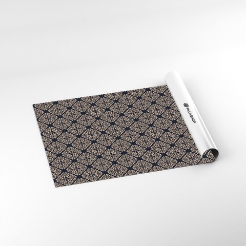 Papel de Parede Adesivo Artístico Arabesco Marrom 2,80m