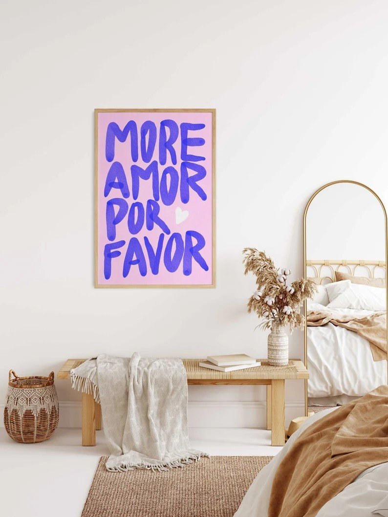 Quadro Decorativo - More Amor por Favor - 1