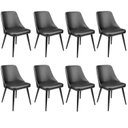 Ver imagem 1 de Kit com 8 Cadeiras para Sala de Jantar Bárbara Preto