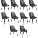 Ver imagem 1 de Kit com 10 Cadeiras para Sala de Jantar Bárbara Preto