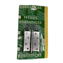 Ver imagem 1 de Cartela de Dobradiças C/ 3 Unidades - 4x3" - Rf 5535 - Aço Cromo Acetinado - Metalúrgica