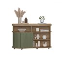 Ver imagem 6 de Balcão Buffet Magnum 1 Porta Flex Carvalho/off White/menta - Artely
