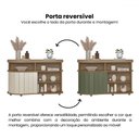 Ver imagem 5 de Balcão Buffet Magnum 1 Porta Flex Carvalho/off White/menta - Artely
