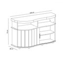 Ver imagem 4 de Balcão Buffet Magnum 1 Porta Flex Carvalho/off White/menta - Artely