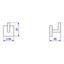 Ver imagem 2 de Cabide Acessórios Clean Red Gold Deca