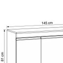 Ver imagem 3 de Balcao para Pia 3 Portas 3 Gavetas 150 cm Juliana AJL:Cinza