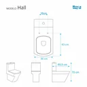 Ver imagem 2 de Tampa De Vaso Sanitario Com Amortecedor Hall Branco Para Bacia Roca
