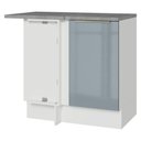 Ver imagem 1 de Balcão de Canto 1 Porta Branco/Cinza Lux Madesa