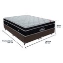Ver imagem 5 de Cama + Box Colchão King com Molas Ensacadas Ortobom Europillow Elegant Marrom