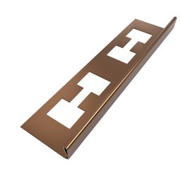 Perfil "l", Aço Inox 304, Brilho, Marrom - 2 X 7 X 2000 Mm - 1