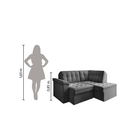 Ver imagem 5 de Sofá de Canto Retrátil Grécia 5 Lugares em Suede