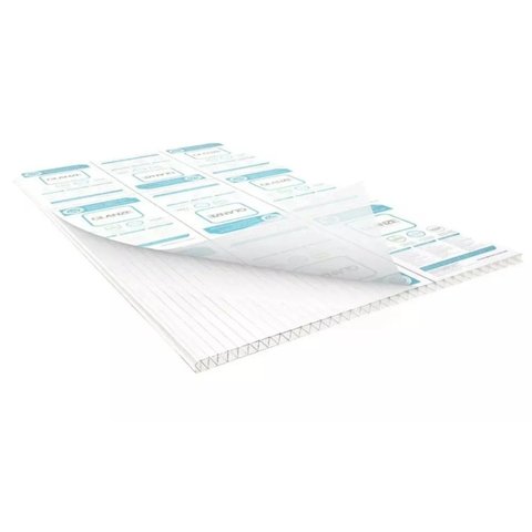 Cobertura Chapa Policarbonato Alveolar 4mm 2,1x6cm