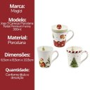 Ver imagem 7 de Jogo 3 Canecas Porcelana Natalina Premium 300ml Papai Noel, Árvore e Presentes