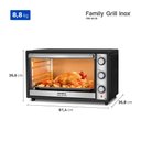 Ver mais imagens de Forno Elétrico Mondial 60 Litros Funções Assar Gratinar Aquecer 1800w Preto e Inox 220v