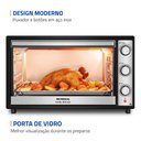 Ver imagem 7 de Forno Elétrico Mondial 60 Litros Funções Assar Gratinar Aquecer 1800w Preto e Inox 220v