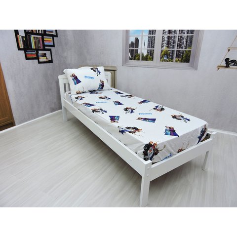 Jogo De Lençol Com Elastico E Fronha Frozen Kit 2pçs