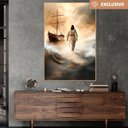 Ver imagem 1 de Quadro Decorativo Jesus Andando sobre As Águas Sala Quarto Casa Escritório