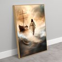 Ver imagem 2 de Quadro Decorativo Jesus Andando sobre As Águas Sala Quarto Casa Escritório