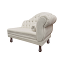 Ver imagem 4 de Recamier Sofá Esquerdo Larissa 120cm Sala Suede Marfim - Incasa Decor