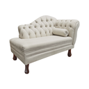 Ver imagem 3 de Recamier Sofá Esquerdo Larissa 120cm Sala Suede Marfim - Incasa Decor