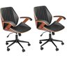 Kit com 2 Cadeiras de Escritório Diretor Giratória Saragoça - 1