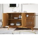 Ver imagem 5 de Conjunto Açaí Ripado de Cristaleira e Buffet 3 Portas