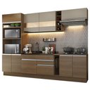 Ver imagem 3 de Armário de Cozinha Completa 290cm Rustic/Crema Vicenza Madesa